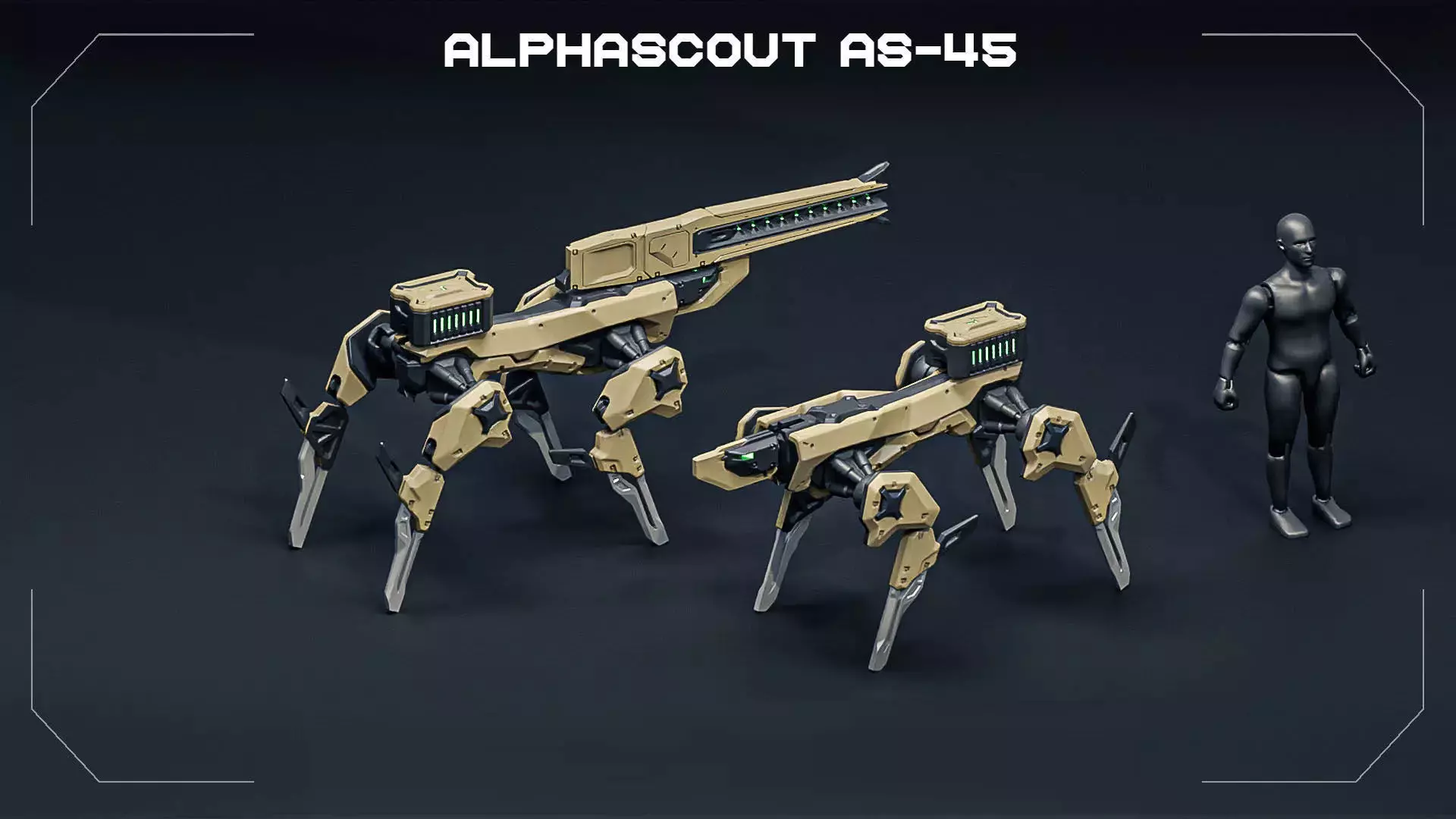 ALPHASCOUT robot dog toy 3D print model_0