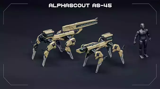 ALPHASCOUT robot dog toy 3D print model