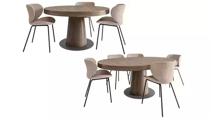 Granada dining table and Hamilton chair