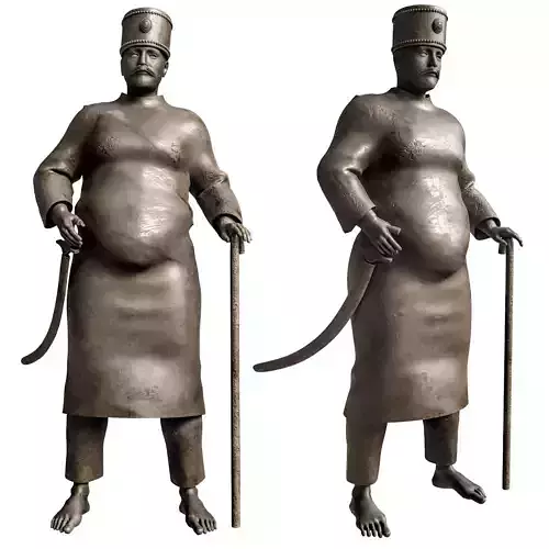 nasir oldin shah gajar sculpture 