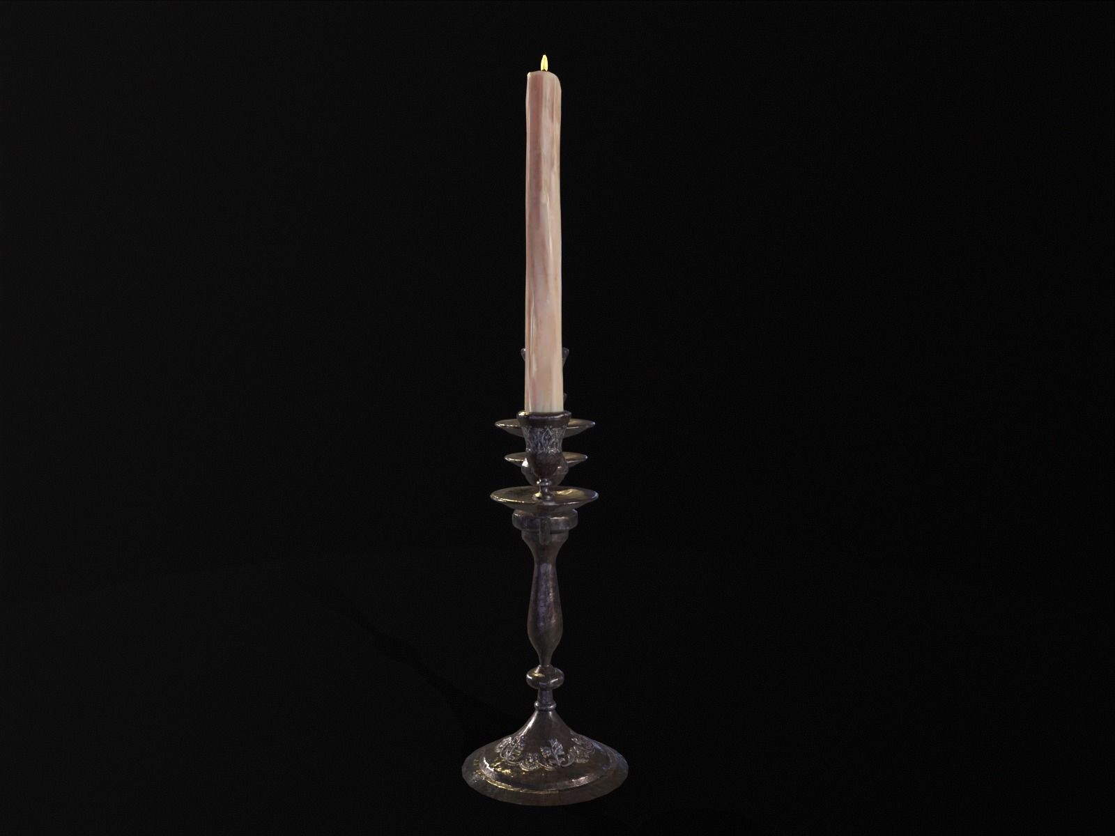 Iron Cased Candelabra Set Low-poly 3D model_19