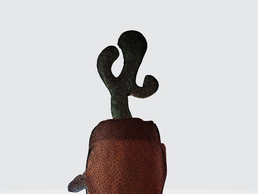 Wild Cactus Toy - Scanned 3D model_6