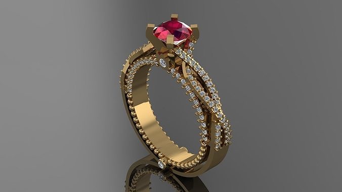 Daimond Ring  3D print model