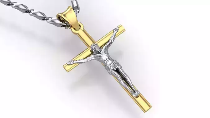 Cross Jesus simple D5 3D print model