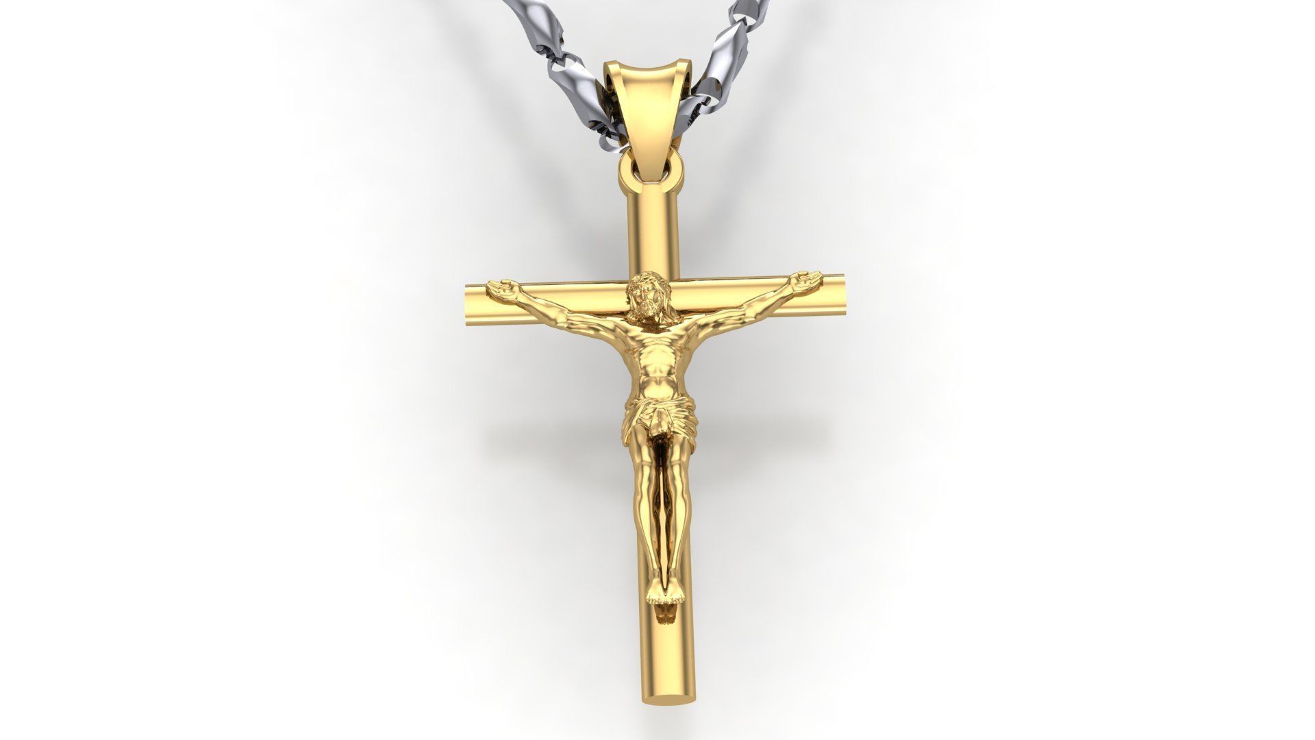 Cross Jesus simple D5 3D print model_6