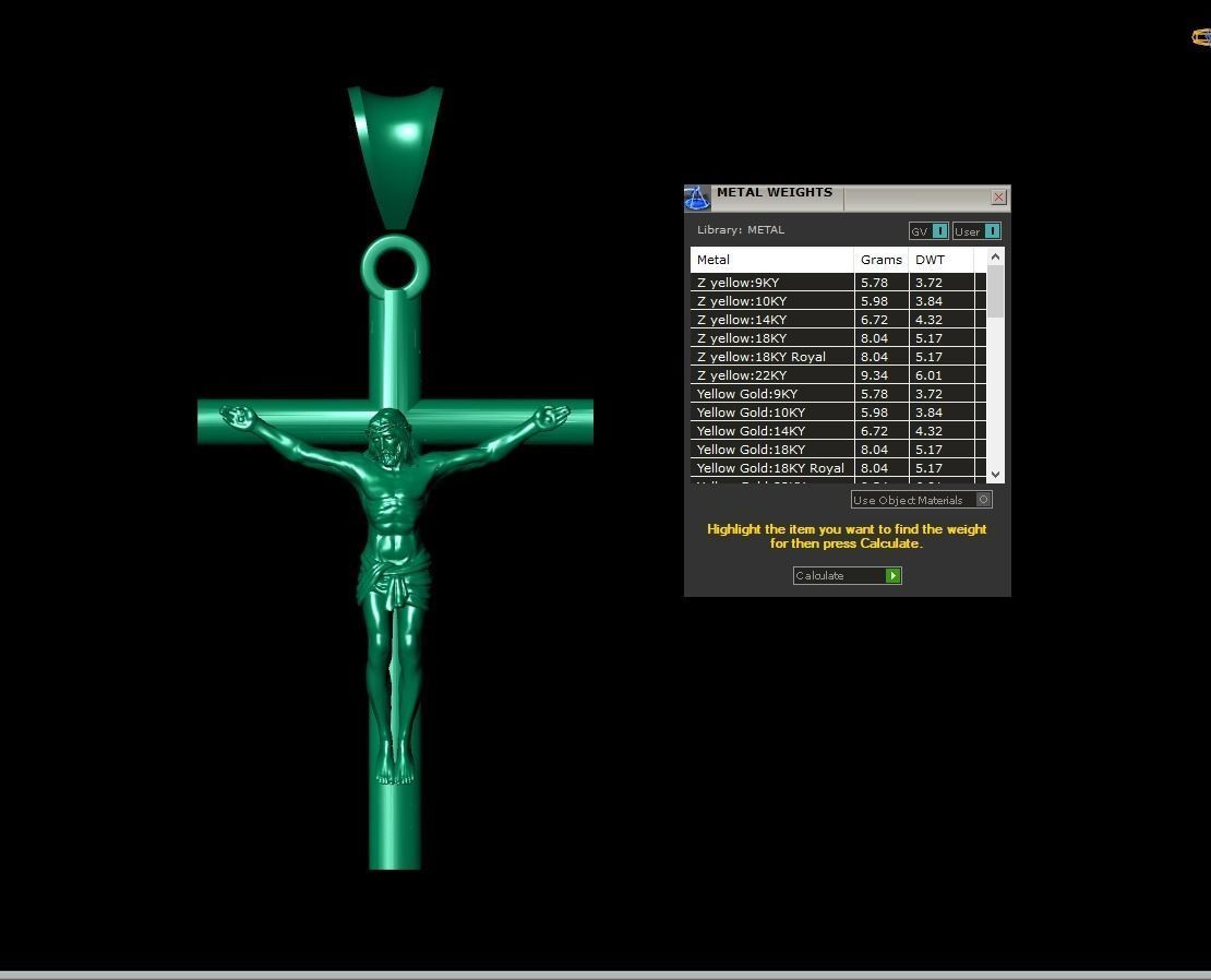 Cross Jesus simple D5 3D print model_1