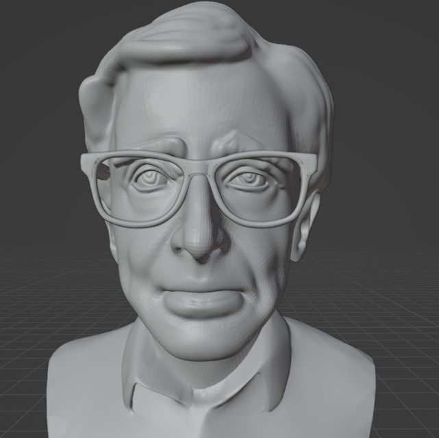 Woody Allen 3D print model_1