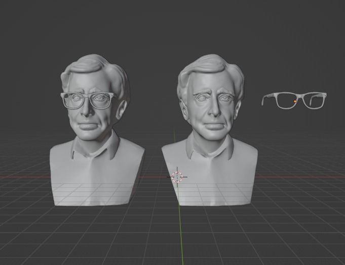 Woody Allen 3D print model_9