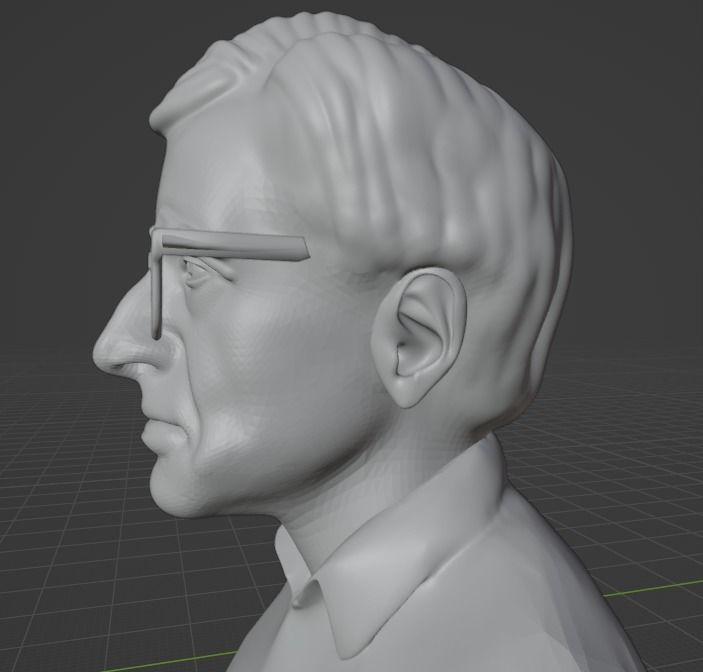 Woody Allen 3D print model_7