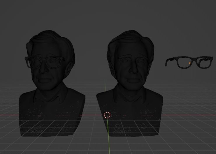 Woody Allen 3D print model_10