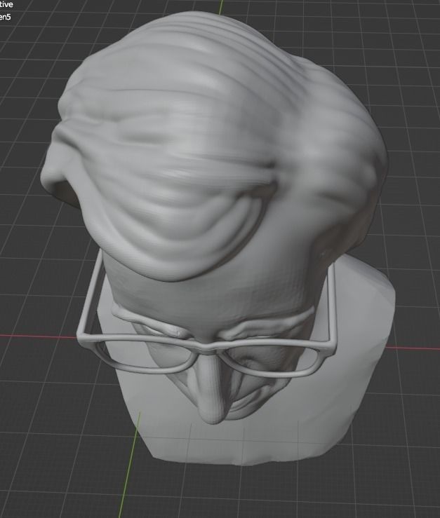 Woody Allen 3D print model_5