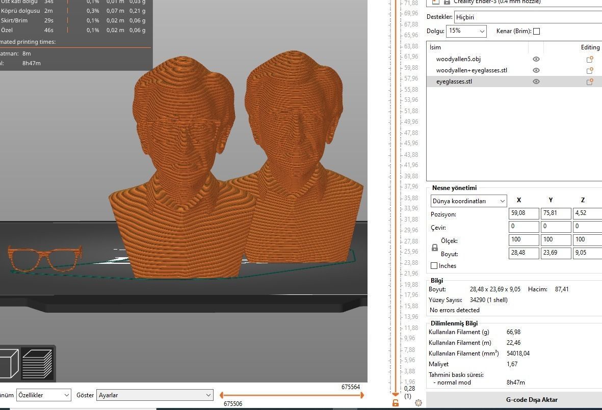 Woody Allen 3D print model_12
