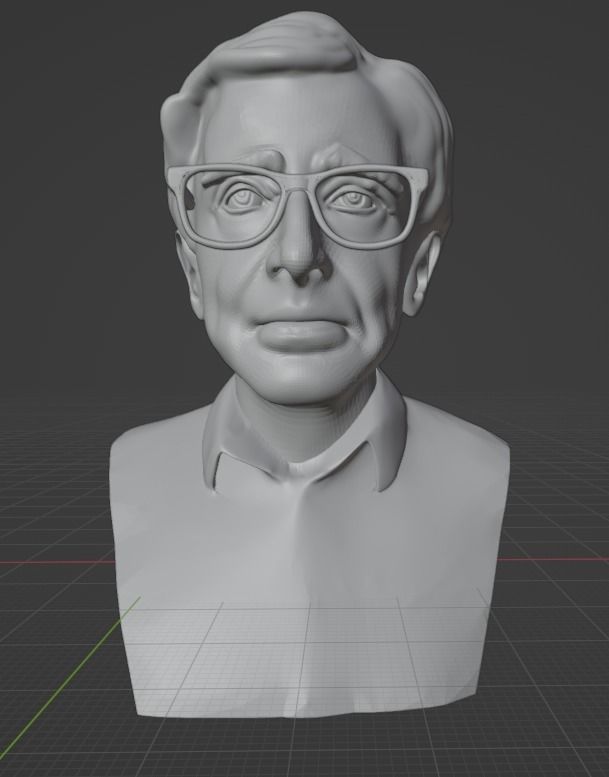 Woody Allen 3D print model_13