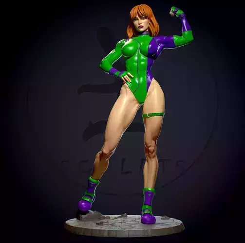 Caitlin Fairchild Gen13 with NSFW 3D print model