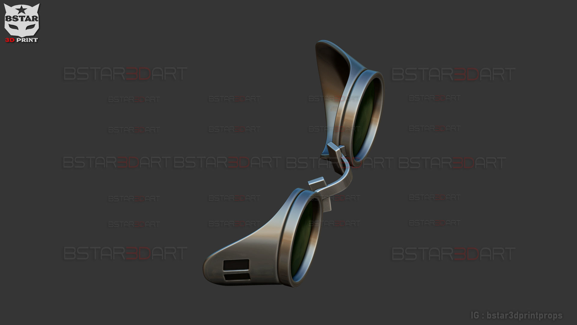 Nanami Glassess - Jujutsu Kaisen Cosplay 3D print model_10