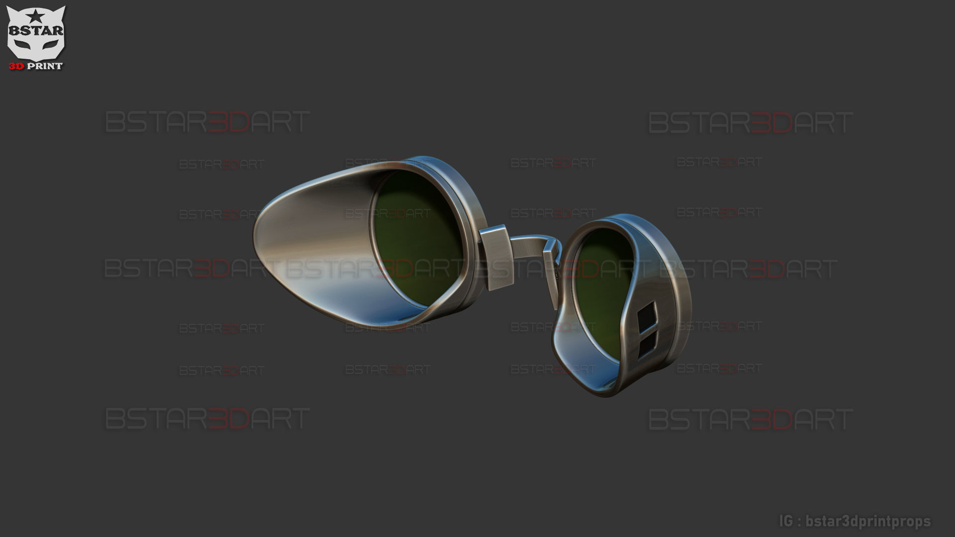 Nanami Glassess - Jujutsu Kaisen Cosplay 3D print model_9