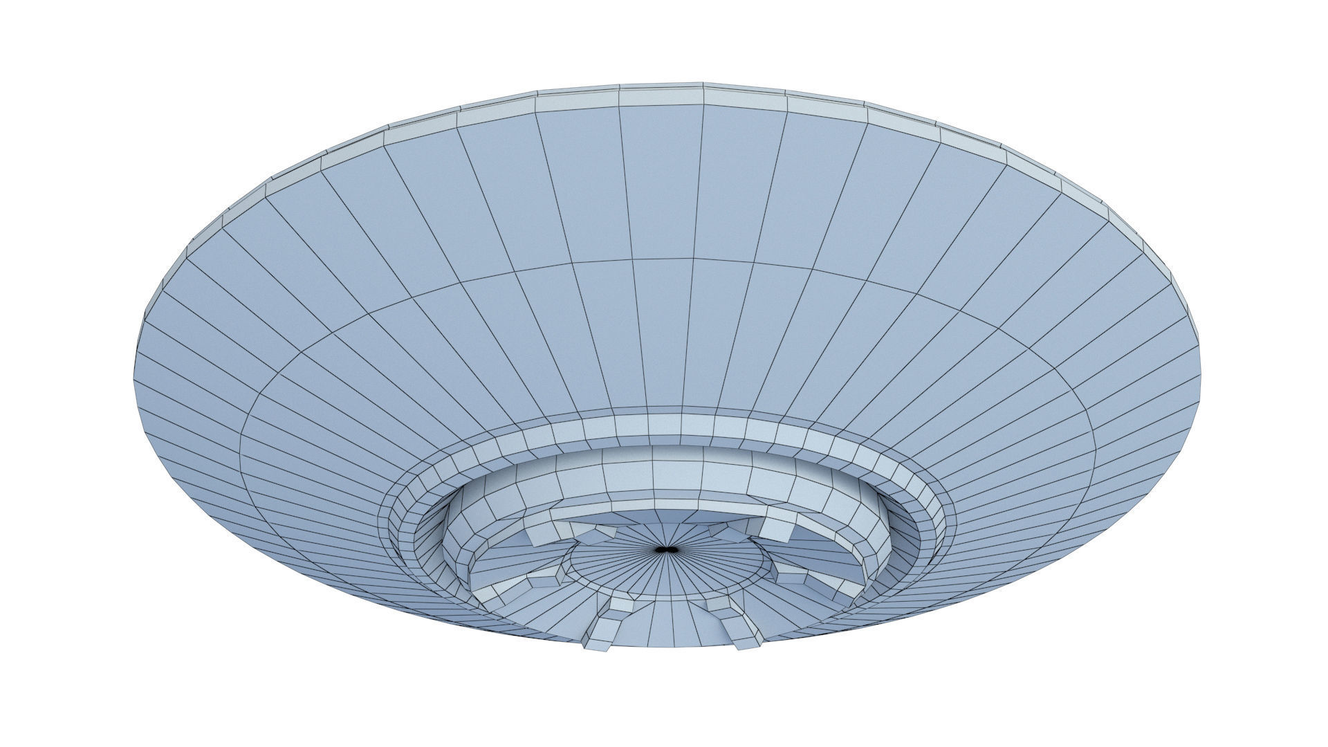 UFO Alien Spaceship Low-poly 3D model_10