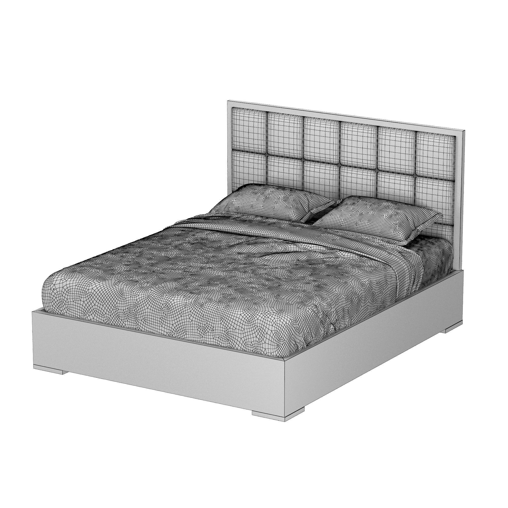 Sardinya Bed 3D model_5