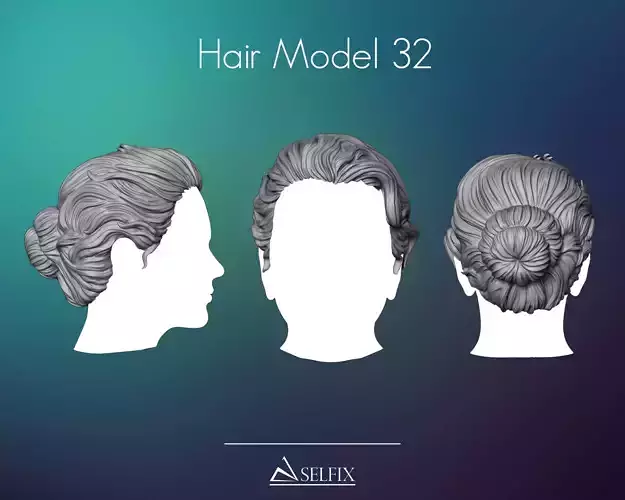 Hairstyle 32 3D print model