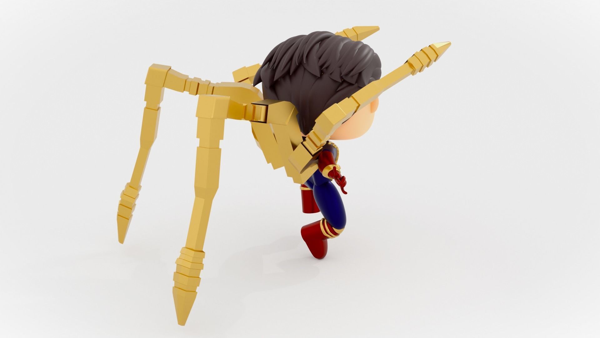 spider man   Iron spider suit funko pop 3D model_12