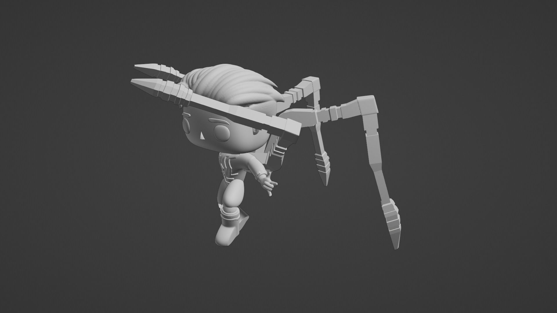 spider man   Iron spider suit funko pop 3D model_15