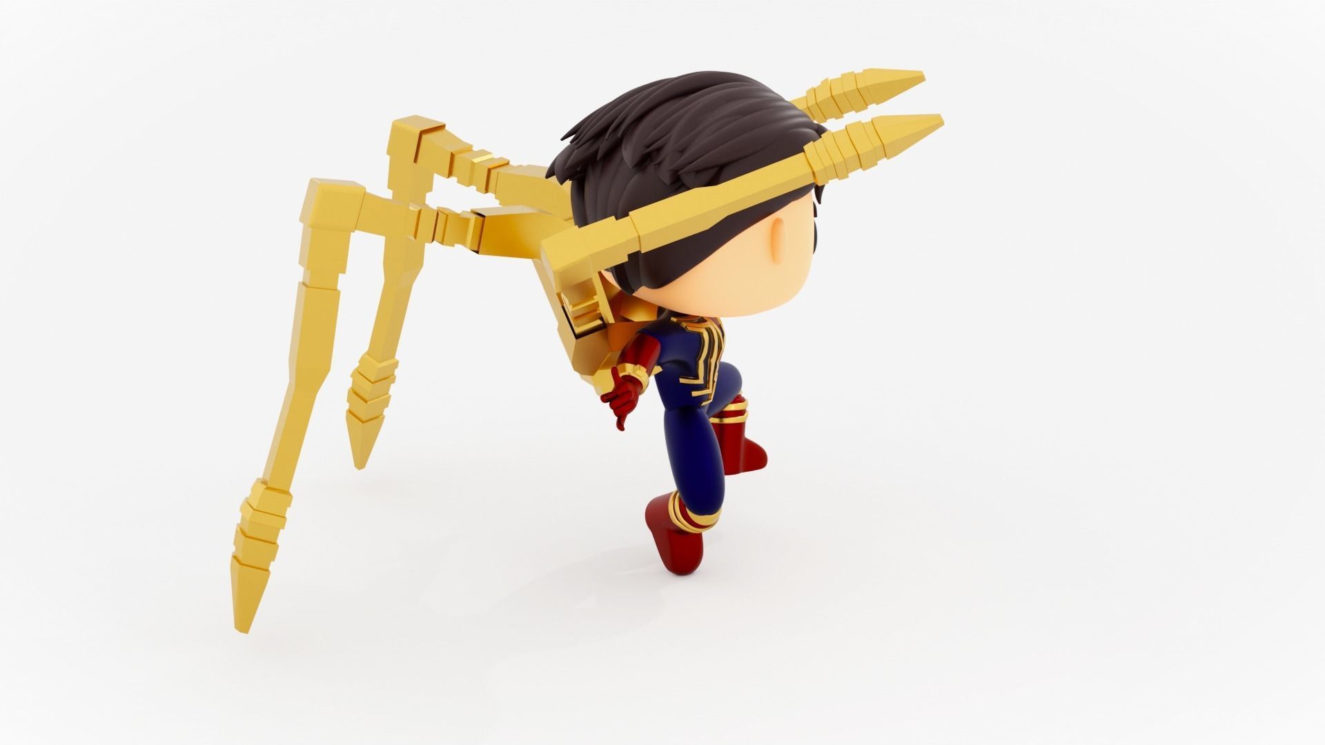 spider man   Iron spider suit funko pop 3D model_13
