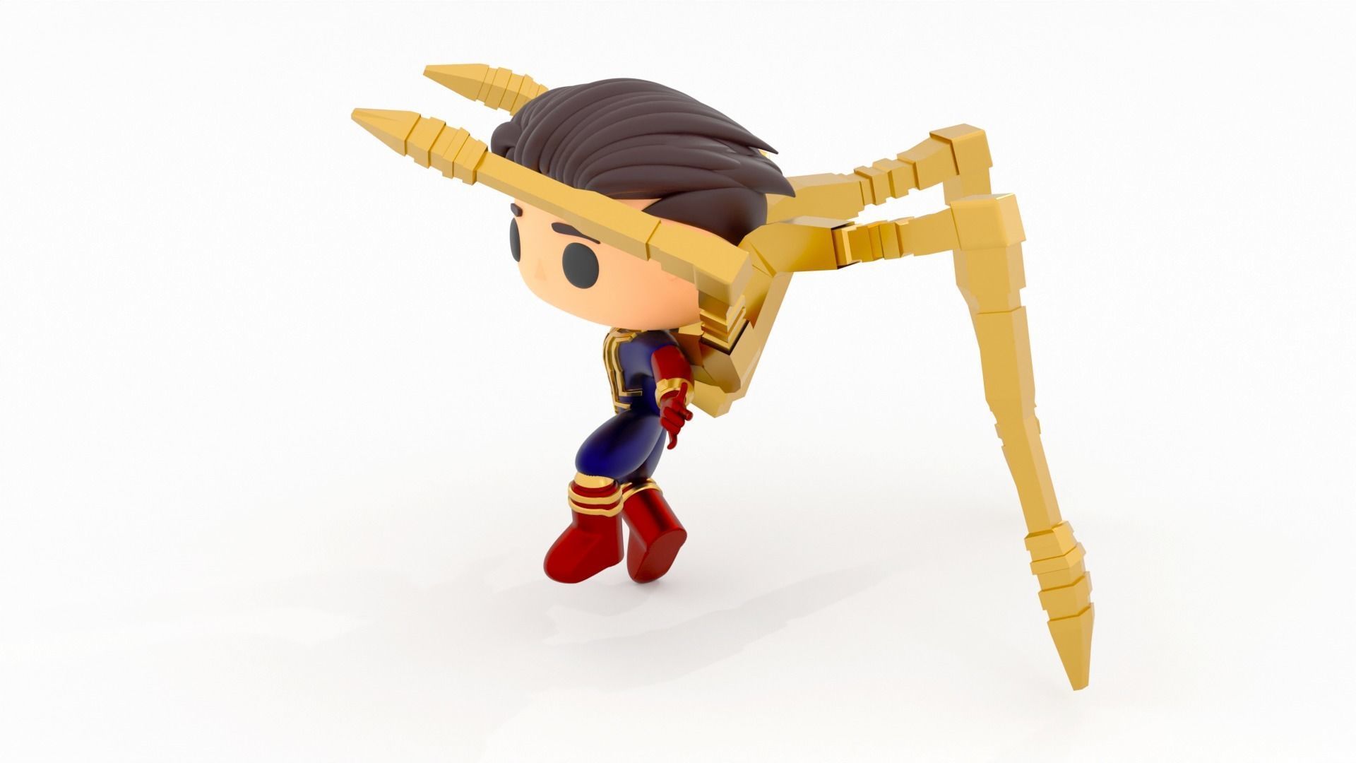 spider man   Iron spider suit funko pop 3D model_7