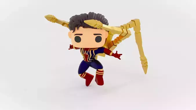 spider man   Iron spider suit funko pop 3D model