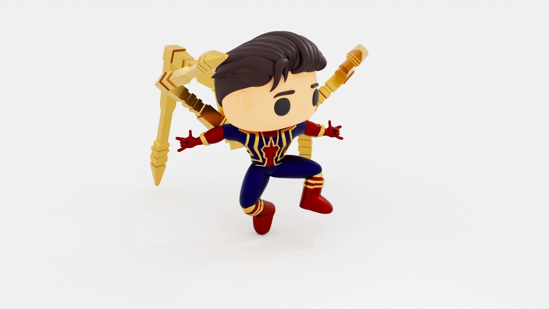 spider man   Iron spider suit funko pop 3D model_3
