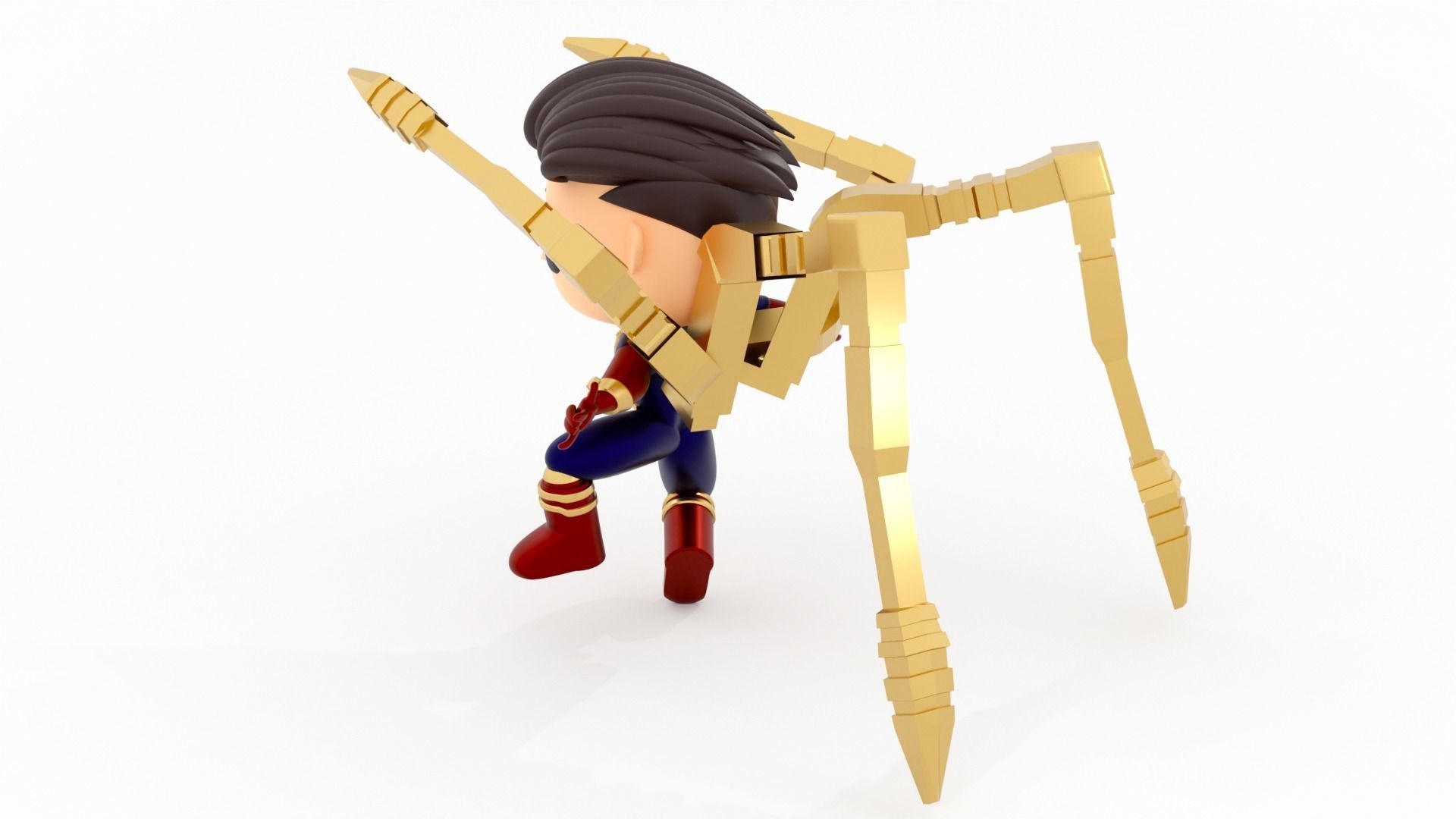 spider man   Iron spider suit funko pop 3D model_8