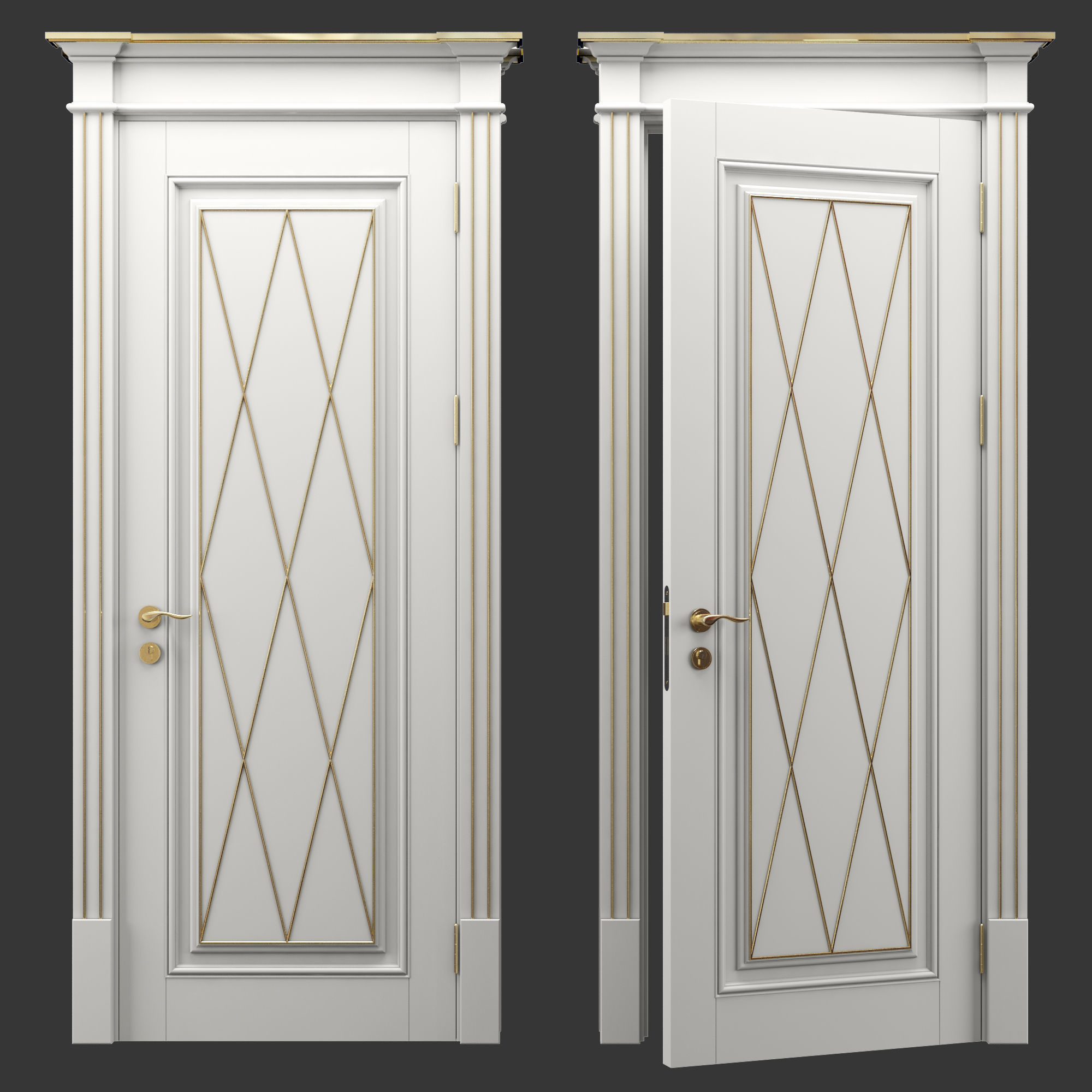 Doors collection 1 3D model_10