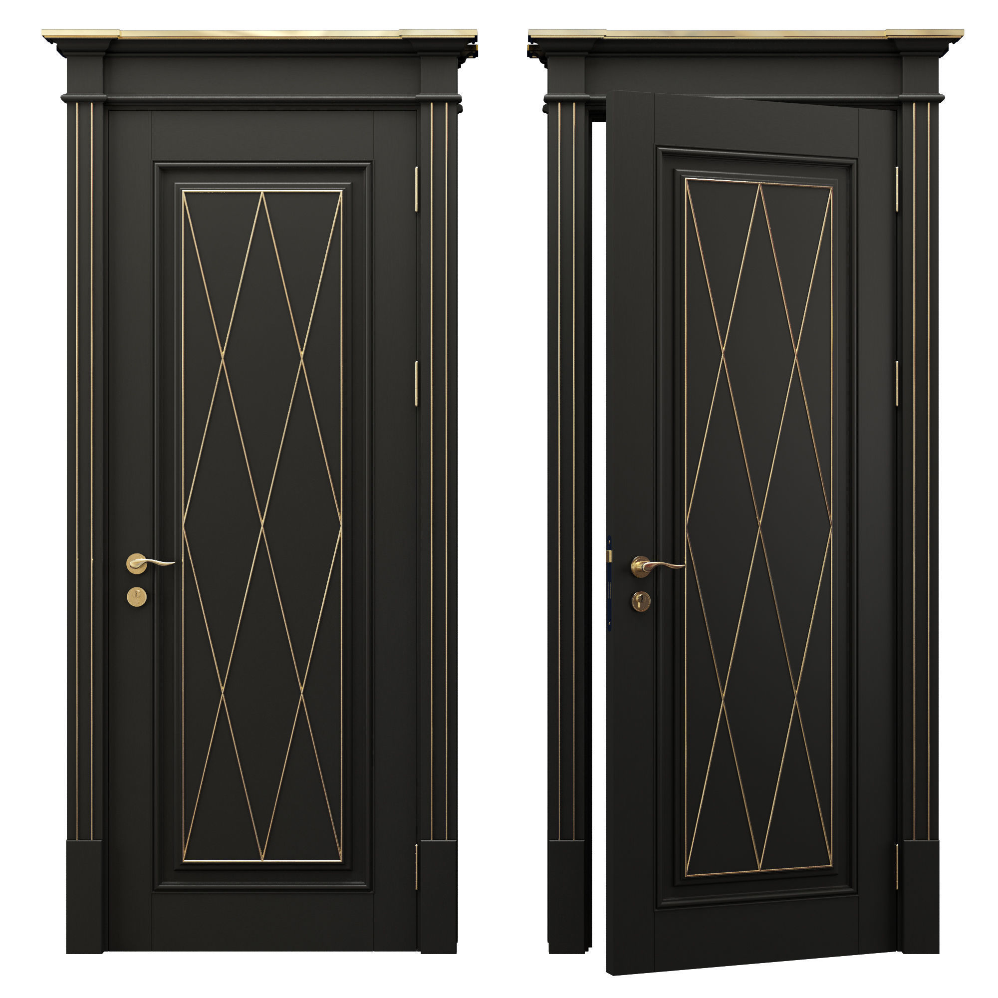 Doors collection 1 3D model_9