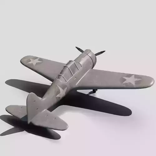 battle of midway plane-retro plane ww2 3d model 3D model battle of midway plane-retro plane ww2 3d model 3D model