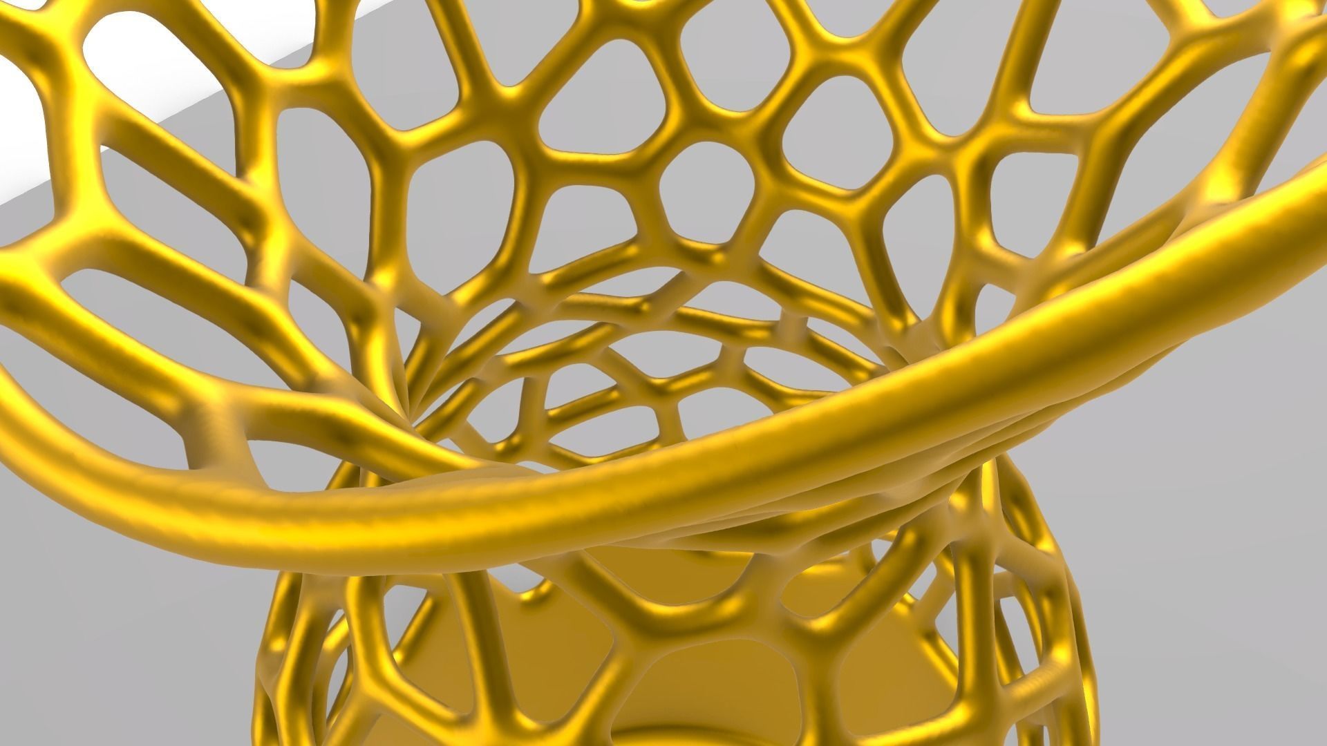 Voronoi pattern Four vases 3D model 3D printable | CGTrader