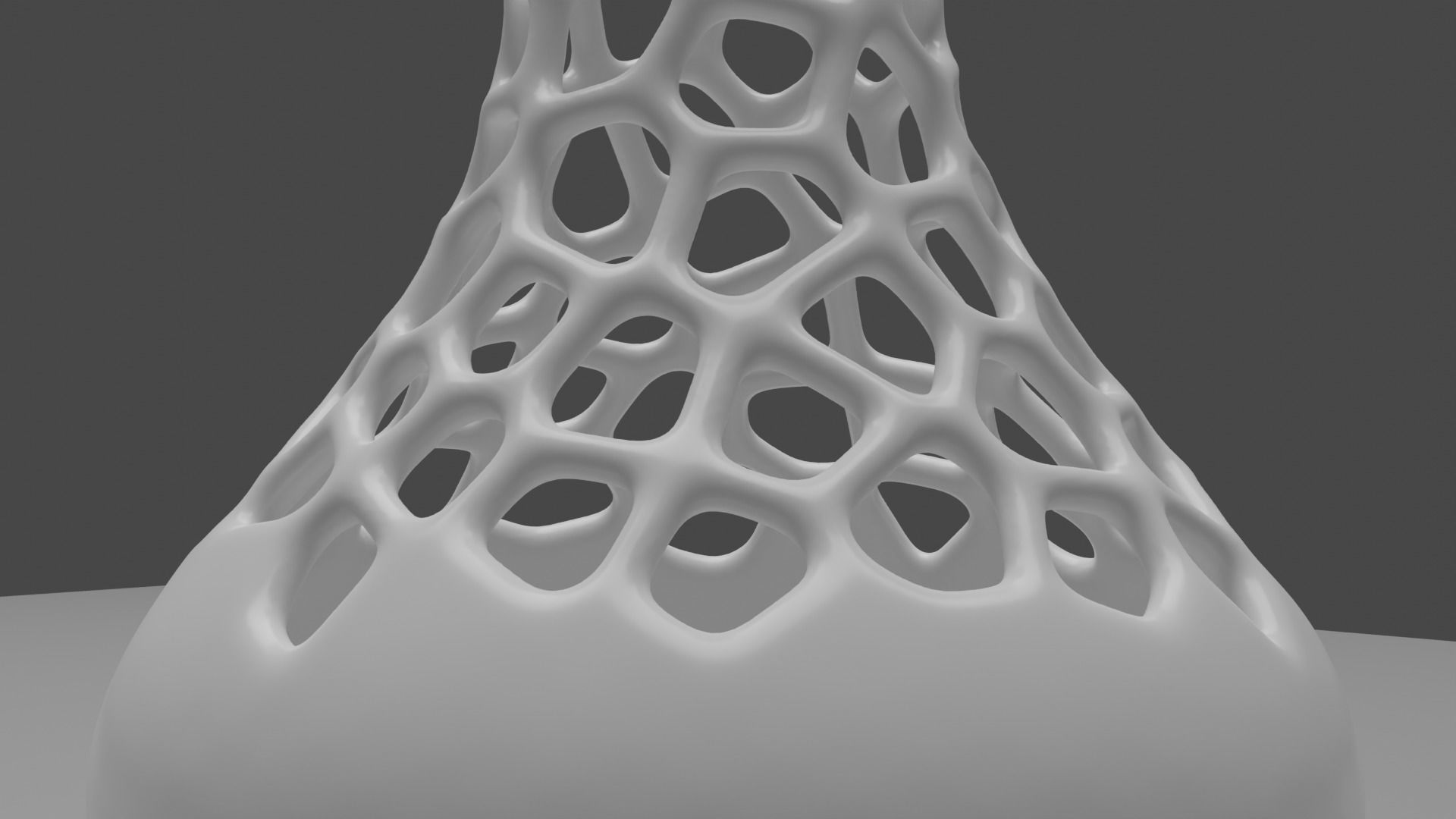 Voronoi pattern Four vases 3D model 3D printable | CGTrader