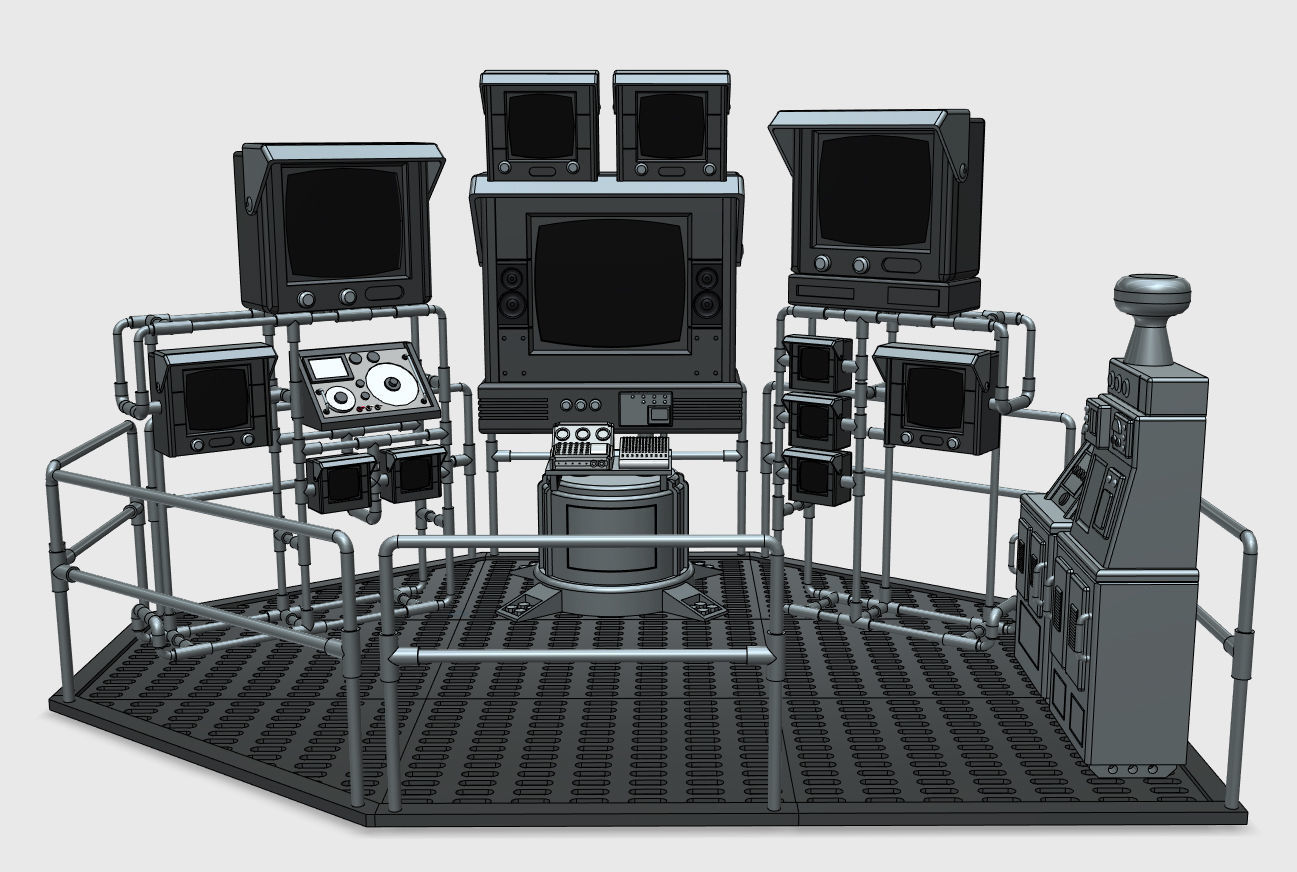 Batman Batcave Computer 1989 3D print model_8