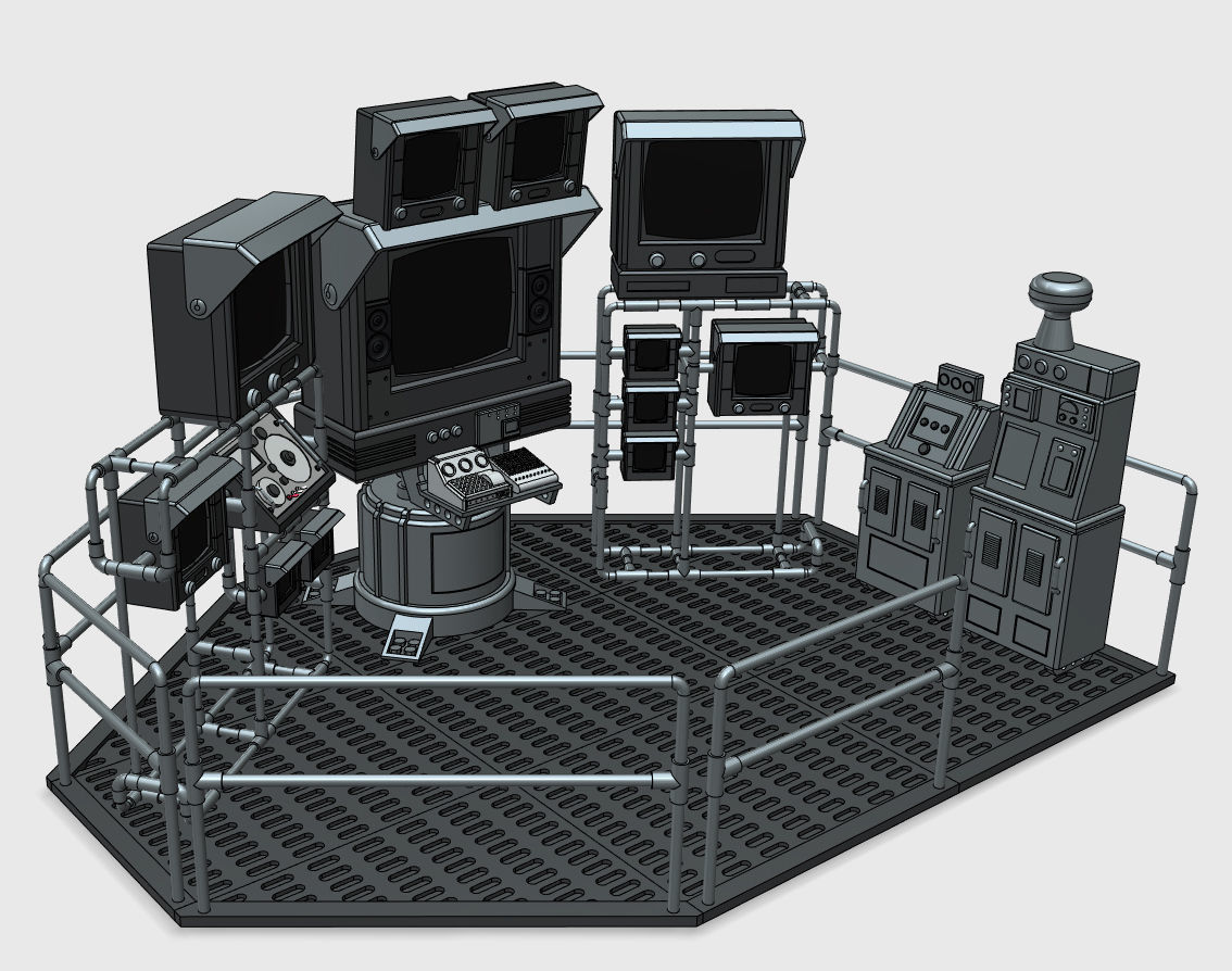 Batman Batcave Computer 1989 3D print model_9