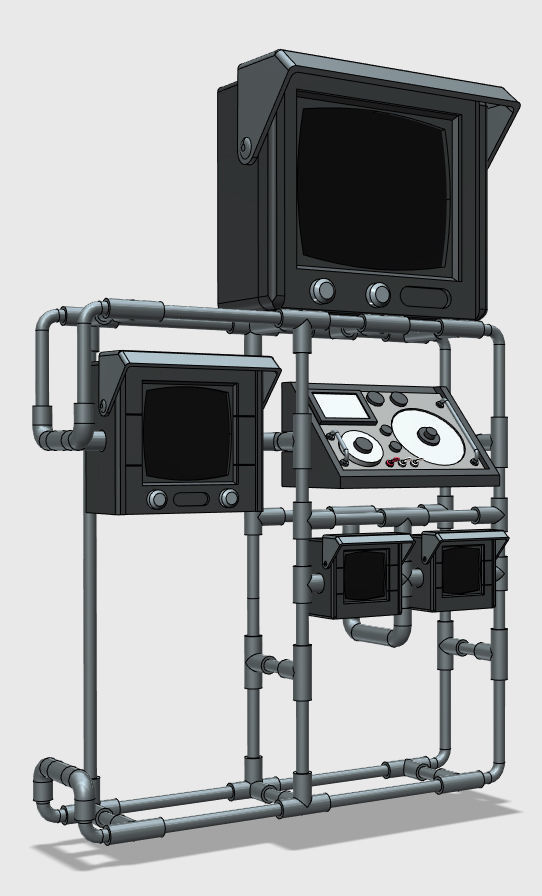 Batman Batcave Computer 1989 3D print model_5