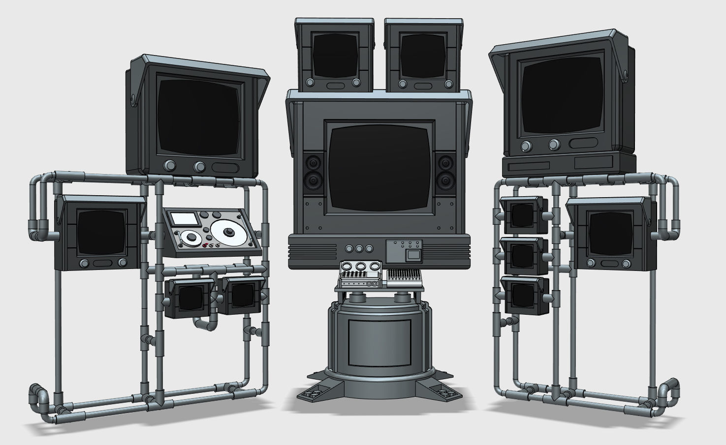 Batman Batcave Computer 1989 3D print model_4