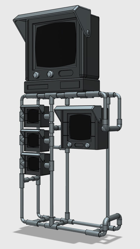 Batman Batcave Computer 1989 3D print model_7