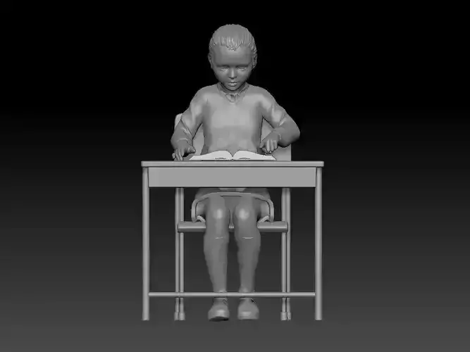 KID STUDENT CLASS CLASSROOM 1 3D print model