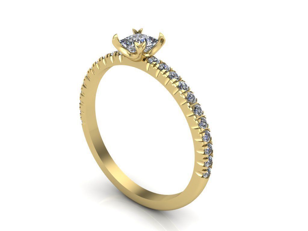 Engagement rings 3D print model_2