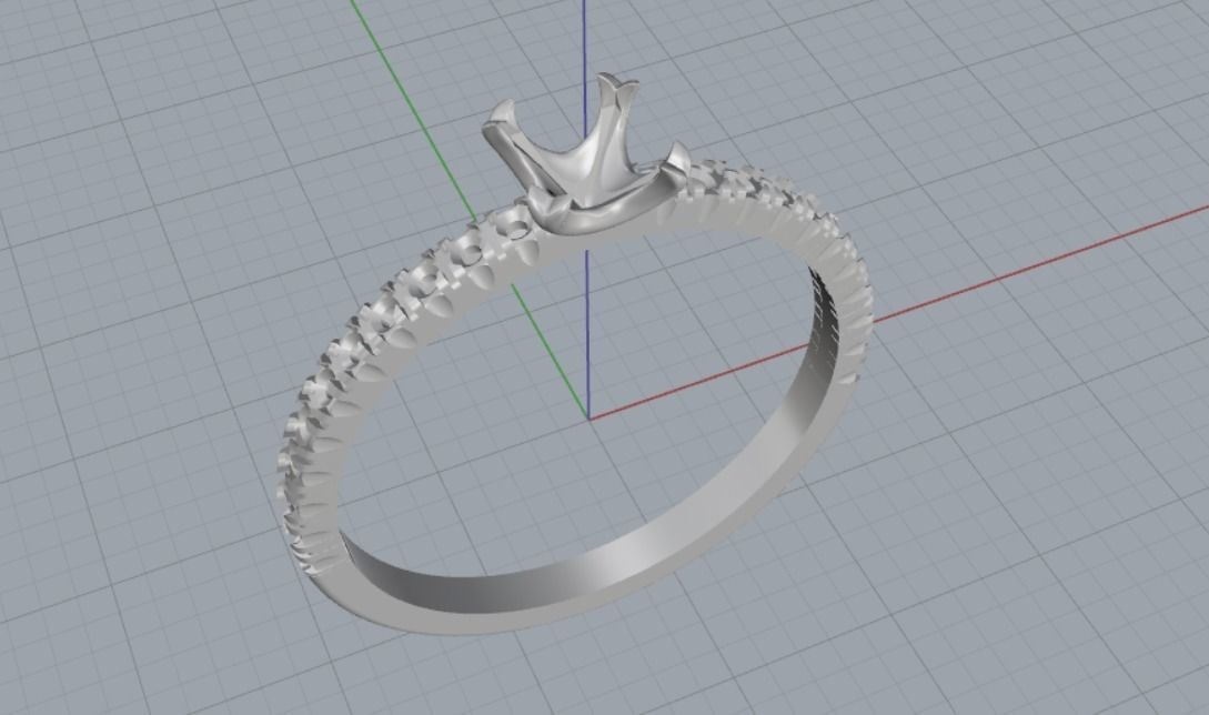 Engagement rings 3D print model_8