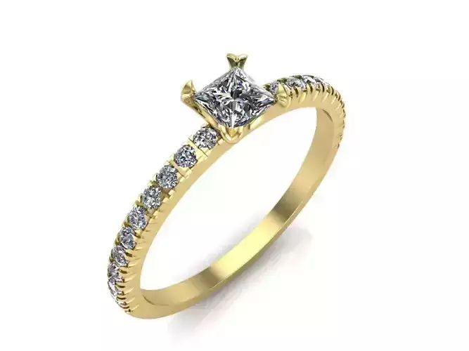 Engagement rings 3D print model Engagement rings 3D print model