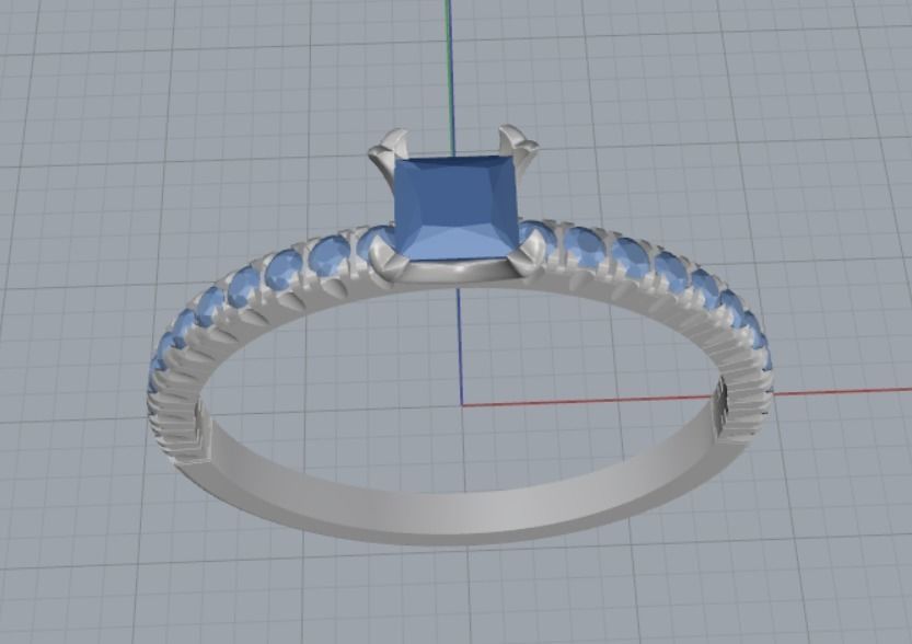 Engagement rings 3D print model_6
