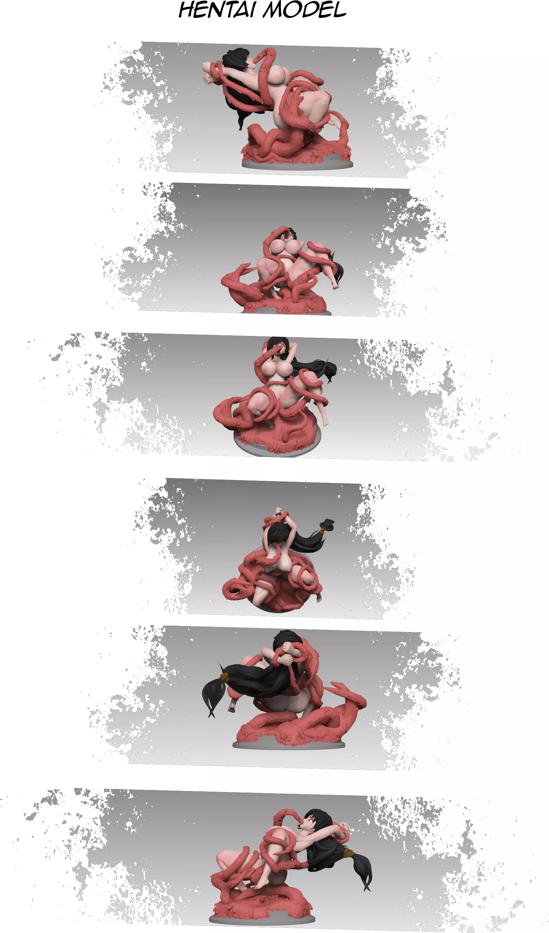 Waifu vs Tentacles No 4 3D print model_0