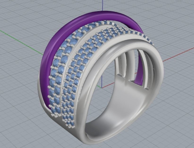 beautiful ring 3D print model_6