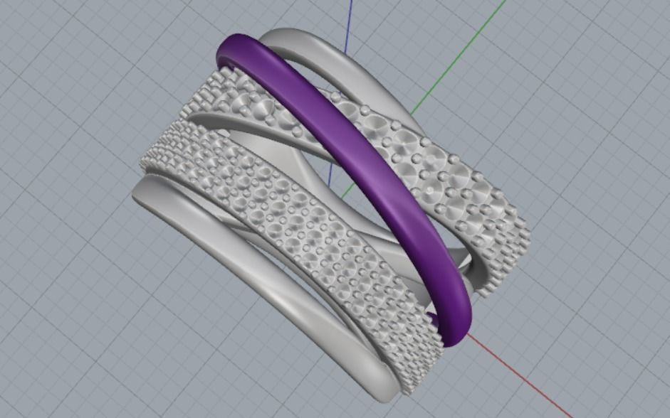 beautiful ring 3D print model_8