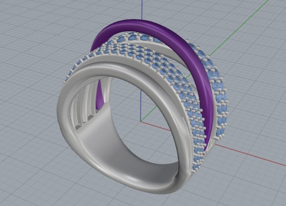 beautiful ring 3D print model_5