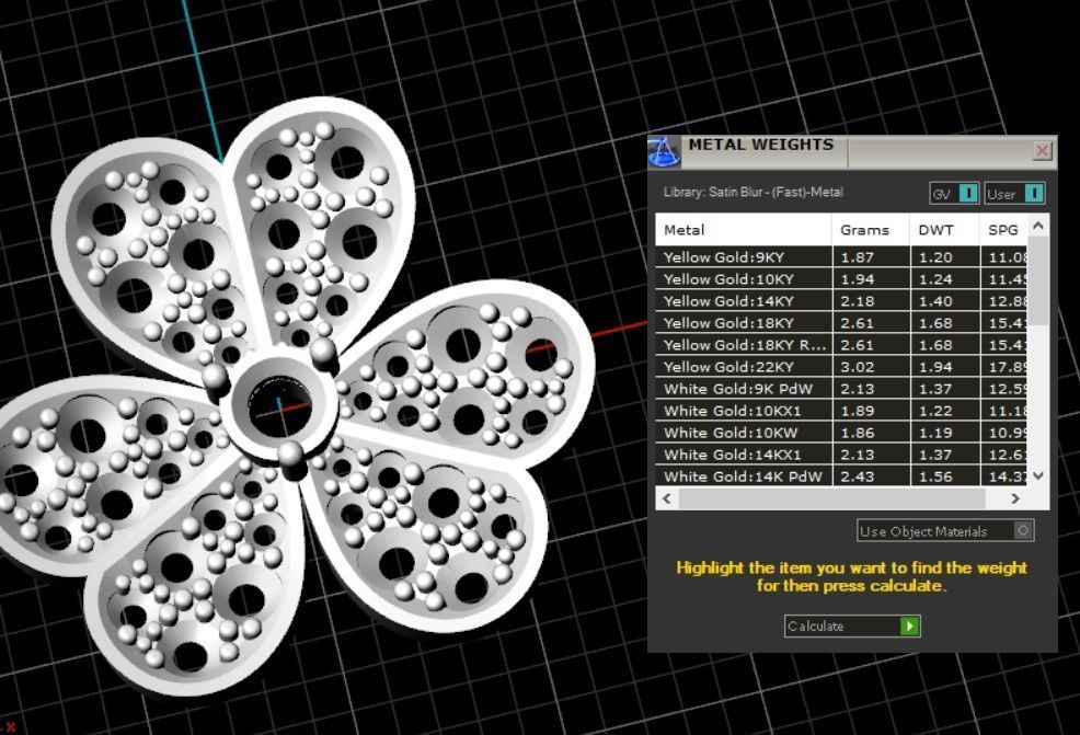 Clover Lucky pendant 3D print model_10